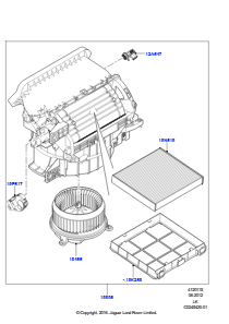 15A Lüfter - Heizung/Klima und Bauteile L405 RANGE ROVER 2013 - 2022