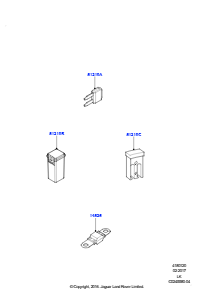 20AA Sicherungen, Halter & Überlastsch. L405 RANGE ROVER 2013 - 2022
