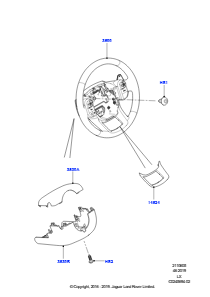 05A Lenkrad L494 RANGE ROVER SPORT 2014 - 2022 (L494),Version - Core