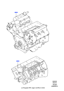 05A Austauschmotor und Grundmotor L462 DISCOVERY 5 2017 > (L462),3,0 l DOHC GDI SC V6 BENZIN