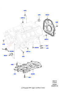 10A Zyl.block/Verschlußstopfen/Deckel L319 DISCOVERY 4 2010 - 2016 (L319),3,0 l DOHC GDI SC V6 BENZIN