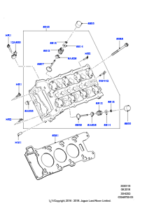 15A Zylinderkopf L462 DISCOVERY 5 2017 > (L462),3,0 l DOHC GDI SC V6 BENZIN