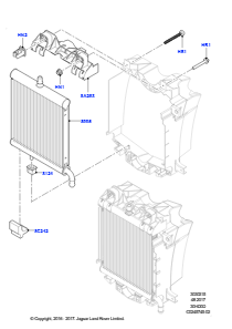 15B Kühler/Ausgleichbehälter L494 RANGE ROVER SPORT 2014 - 2022 (L494),3,0 l DOHC GDI SC V6 BENZIN