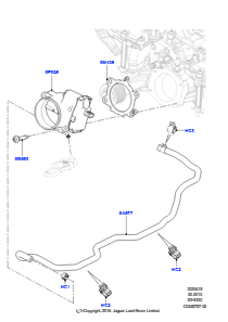 15A Drosselklappengehäuse L560 RANGE ROVER VELAR 2017 > (L560),3,0 l DOHC GDI SC V6 BENZIN