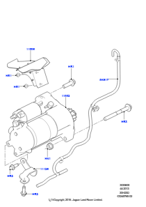 05B Anlasser L494 RANGE ROVER SPORT 2014 - 2022 (L494),Anlasser - Stopp/Start-System