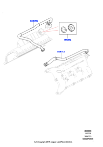 05A Abgasentgiftung - Kurbelgehäuse L560 RANGE ROVER VELAR 2017 > (L560),3,0 l DOHC GDI SC V6 BENZIN