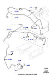 25B Unterdr.steuerung & Lufteinblasung L494 RANGE ROVER SPORT 2014 - 2022 (L494),Linkslenker