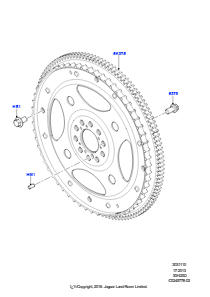 10A Schwungscheibe L462 DISCOVERY 5 2017 > (L462),3,0 l DOHC GDI SC V6 BENZIN