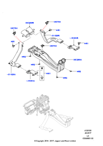 05C Belüft.-/Frischluftdüsen u. -führ. L494 RANGE ROVER SPORT 2014 - 2022 (L494)