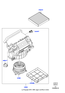 15 Lüfter - Heizung/Klima und Bauteile L494 RANGE ROVER SPORT 2014 - 2022 (L494)