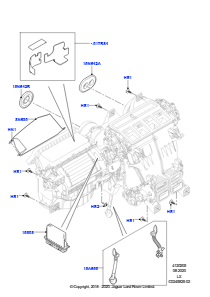 05A Heiz./Klimaanlage, externe Bauteile L494 RANGE ROVER SPORT 2014 - 2022 (L494)