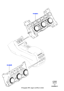 05A Bedieneinheit - Heizung/Klimaanlage L494 RANGE ROVER SPORT 2014 - 2022 (L494)