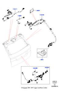 15CA Kabelstrang - Karosserie u. Heck L494 RANGE ROVER SPORT 2014 - 2022 (L494)