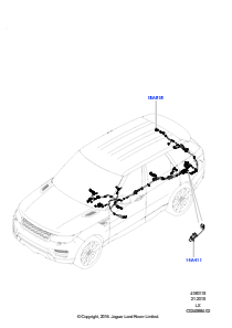 15EA Kabelstrang - Karosserie u. Heck L494 RANGE ROVER SPORT 2014 - 2022 (L494)