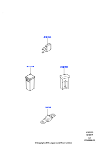 20AA Sicherungen, Halter & Überlastsch. L494 RANGE ROVER SPORT 2014 - 2022 (L494)