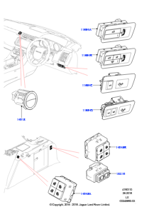 10B Schalter L494 RANGE ROVER SPORT 2014 - 2022 (L494)