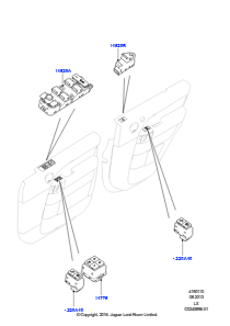 10D Schalter L494 RANGE ROVER SPORT 2014 - 2022 (L494)