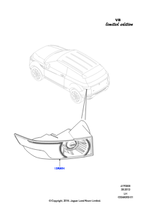 05B Schlußleuchten L538 RANGE ROVER EVOQUE 2012 - 2018 (L538),Victoria Beckham Limited Edition