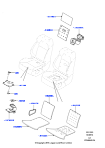 20C Polster, Verkl. & Heiz. - Vorders. L494 RANGE ROVER SPORT 2014 - 2022 (L494)