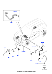 15B Bremsleitungen vorn L538 RANGE ROVER EVOQUE 2012 - 2018 (L538),Werk Halewood