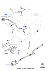 10F Kraftstoffleitungen L494 RANGE ROVER SPORT 2014 - 2022 (L494),5.0L OHC SGDI KPM V8 Benzin - AJ133