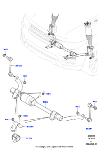 05AA Aktives Stabilisatorsystem L494 RANGE ROVER SPORT 2014 - 2022 (L494),Mit ACE-Aufhängung