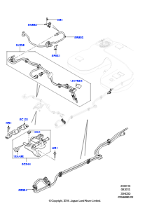 10B Kraftstoffleitungen L494 RANGE ROVER SPORT 2014 - 2022 (L494),3,0 l DOHC GDI SC V6 BENZIN