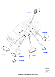 05D Module u. Sensoren - Fahrzeug L405 RANGE ROVER 2013 - 2022