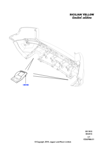 10D Stoßfänger hinten L538 RANGE ROVER EVOQUE 2012 - 2018 (L538),Sizilianische gelbe limitierte Auflage