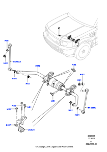 05A Aktives Stabilisatorsystem L320 RANGE ROVER SPORT 2010 - 2013 (L320),Mit Wankstabilitäts-Regelung