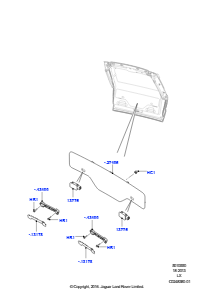 50B Hecktür-/Heckklappenverkleidungen L494 RANGE ROVER SPORT 2014 - 2022 (L494)