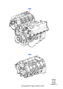 05B Austauschmotor und Grundmotor L320 RANGE ROVER SPORT 2010 - 2013 (L320),5.0L OHC SGDI SGM V8 Benzin - AJ133