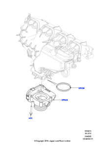 15B Drosselklappengehäuse L538 RANGE ROVER EVOQUE 2012 - 2018 (L538),Werk Halewood