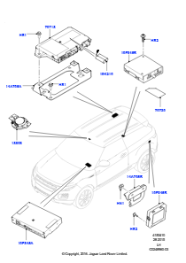 10A Telematik L538 RANGE ROVER EVOQUE 2012 - 2018 (L538),Werk Halewood