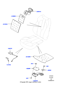 20E Polster, Verkl. & Heiz. - Vorders. L538 RANGE ROVER EVOQUE 2012 - 2018 (L538),Werk Halewood
