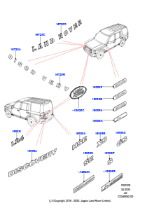 05B Schriftzüge L319 DISCOVERY 4 2010 - 2016 (L319)