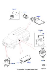 05C Kameraausrüstung L538 RANGE ROVER EVOQUE 2012 - 2018 (L538),Werk Halewood