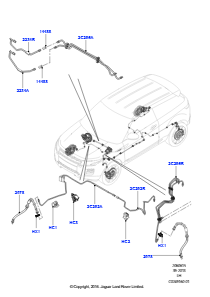 15C Bremsleitungen vorn L538 RANGE ROVER EVOQUE 2012 - 2018 (L538),Werk Halewood