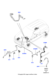 15D Bremsleitungen vorn L538 RANGE ROVER EVOQUE 2012 - 2018 (L538),Werk Halewood