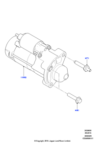 05B Anlasser L538 RANGE ROVER EVOQUE 2012 - 2018 (L538),Anlasser - Stopp/Start-System