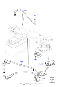 10B Batteriekabel u. Horn L538 RANGE ROVER EVOQUE 2012 - 2018 (L538),Werk Halewood