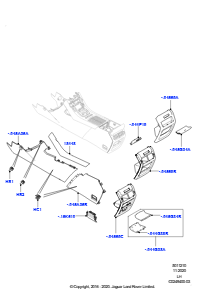 10D Bodenkonsole L538 RANGE ROVER EVOQUE 2012 - 2018 (L538),Werk Halewood