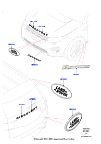 05A Schriftzüge L550 DISCOVERY SPORT 2015 > (L550),Werk Halewood