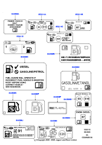 10E Etiketten L550 DISCOVERY SPORT 2015 > (L550),Werk Halewood