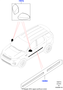 10A KAROSSERIE-STYLINGELEMENTE - AUSSEN L550 DISCOVERY SPORT 2015 > (L550),Werk Halewood