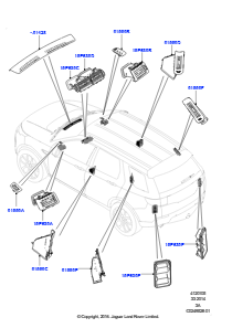 05AA Belüft.-/Frischluftdüsen u. -führ. L550 DISCOVERY SPORT 2015 > (L550),Werk Halewood