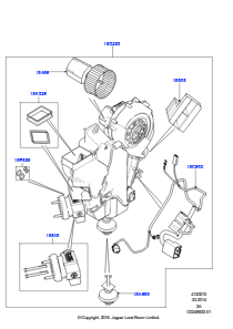 10B Heiz./Klimaanlage, interne Bauteile L550 DISCOVERY SPORT 2015 > (L550),Werk Halewood