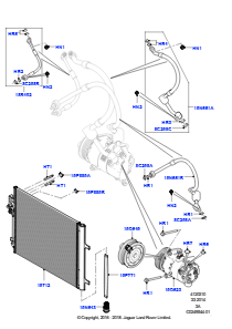 10B Kondensator/Kompr. - Klimaanl. L550 DISCOVERY SPORT 2015 > (L550),Werk Halewood