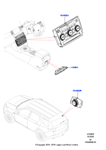05A Bedieneinheit - Heizung/Klimaanlage L550 DISCOVERY SPORT 2015 > (L550),Werk Halewood