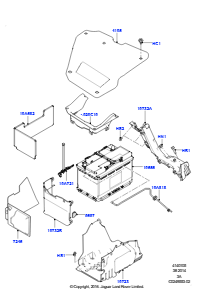 05A Batterie u. Befestigungsteile L550 DISCOVERY SPORT 2015 > (L550),Werk Halewood